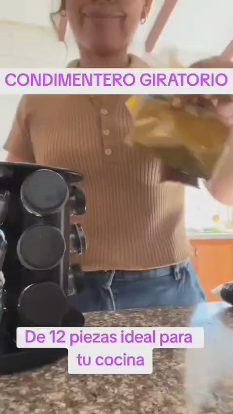 Promo Porta condimento giratorio 12 piezas